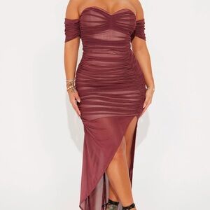 Brooklyn Bandage Maxi Dress - Chocolate